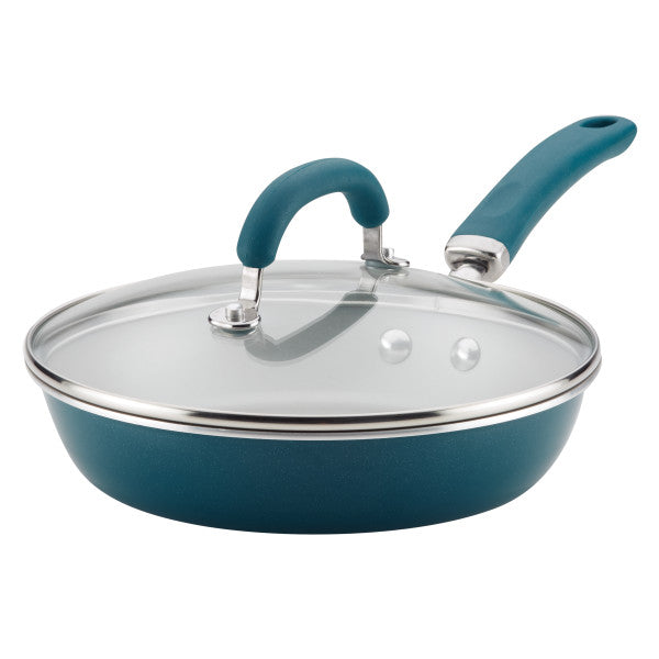 Create Delicious 9.5" Hard Anodized Nonstick Induction Covered Deep Skillet