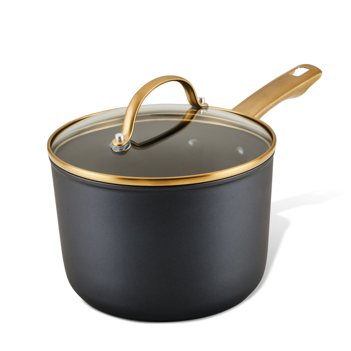 Forged Induction 3-Quart Ceramic Nonstick Saucepan with Lid