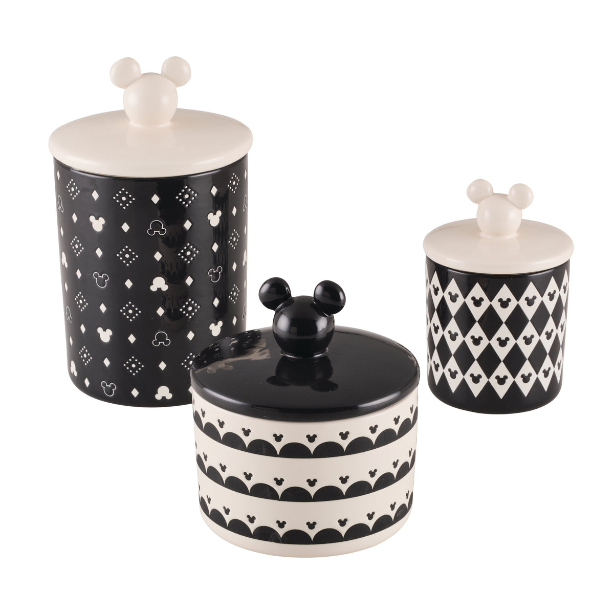 3 Piece Set of Ceramic Jar with Airtight Lids