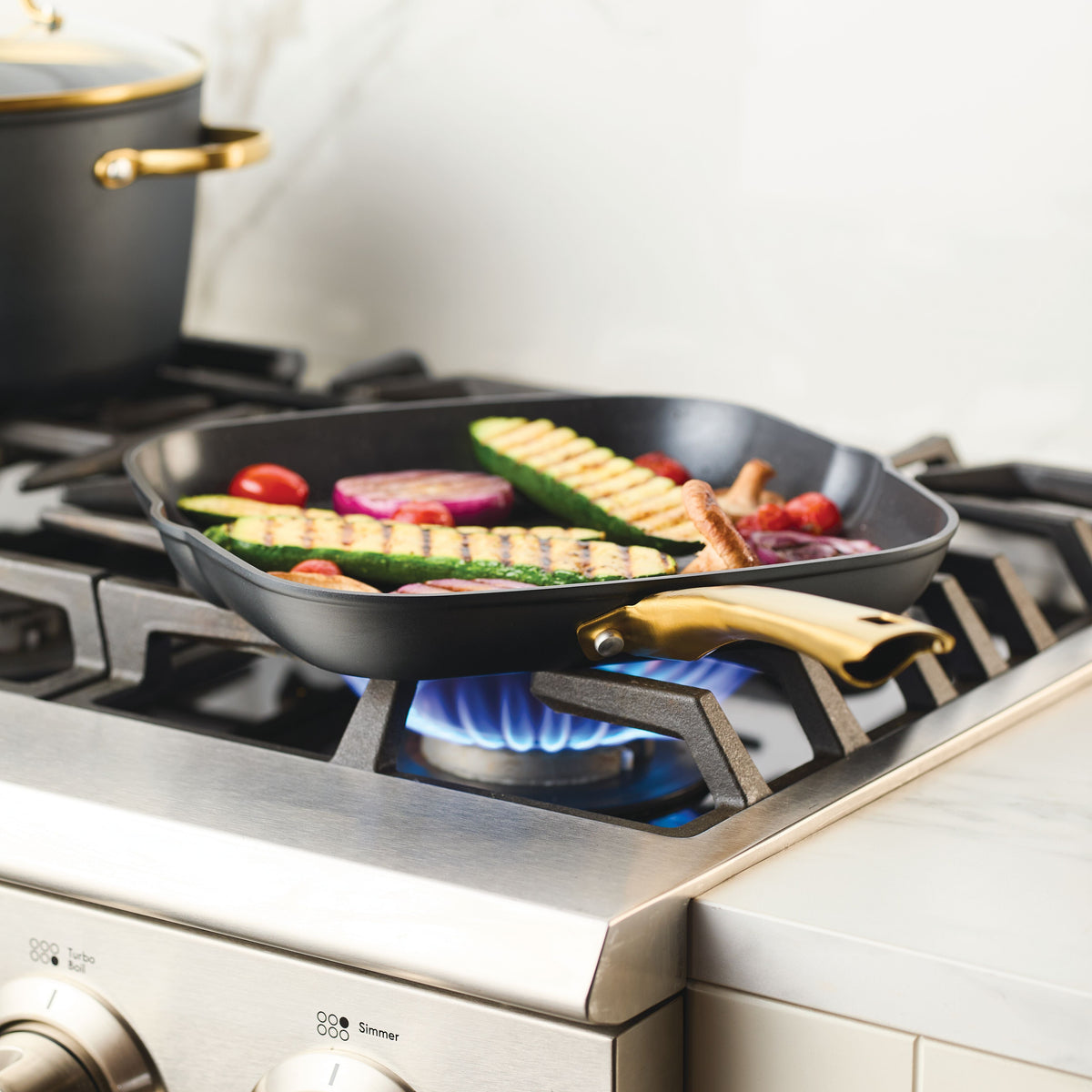 Forged Induction Ceramic Nonstick 11-Inch Square Grill Pan