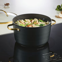 Forged Induction 6-Quart Ceramic Nonstick Stockpot with Lid