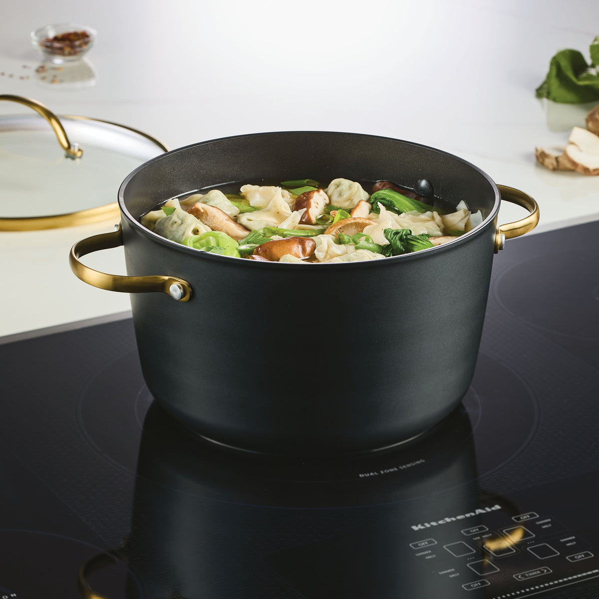 Forged Induction 6-Quart Ceramic Nonstick Stockpot with Lid