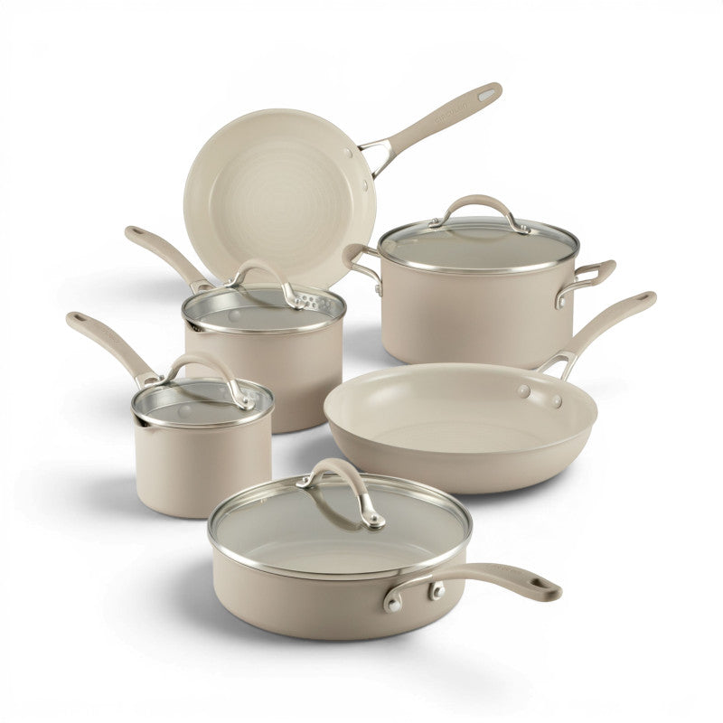 Premier Professional with LaserDefense 10-Piece Cookware Set, Taupe