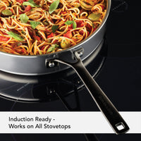 Stainless Steel 5-Ply Clad 5-Quart Saute Pan With Lid