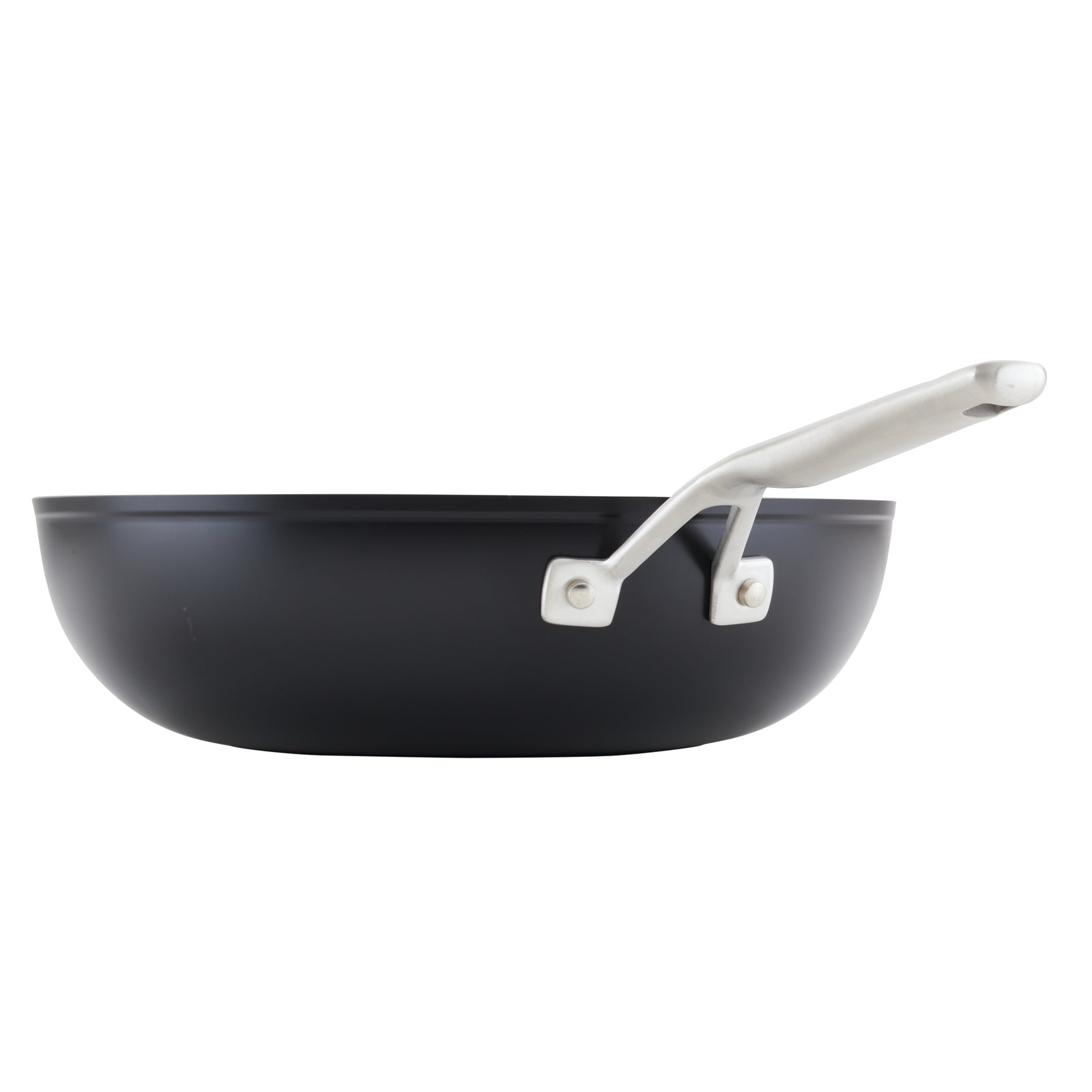 Hard-Anodized Induction Nonstick 12.25-Inch Stir Fry Pan With