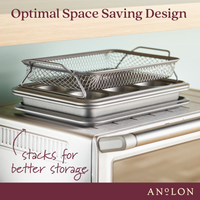 Advanced Bakeware 4-Piece Toaster Oven Nonstick Bakeware Set