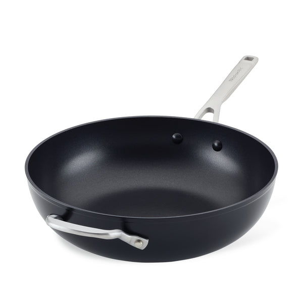 12.25-Inch Nonstick Stir Fry Pan with Helper Handle