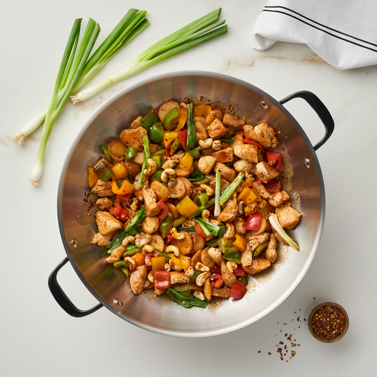 Stainless Steel 5-Ply Clad 15-Inch Wok