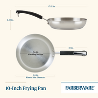 Brilliance 10-Inch Stainless Steel Frying Pan