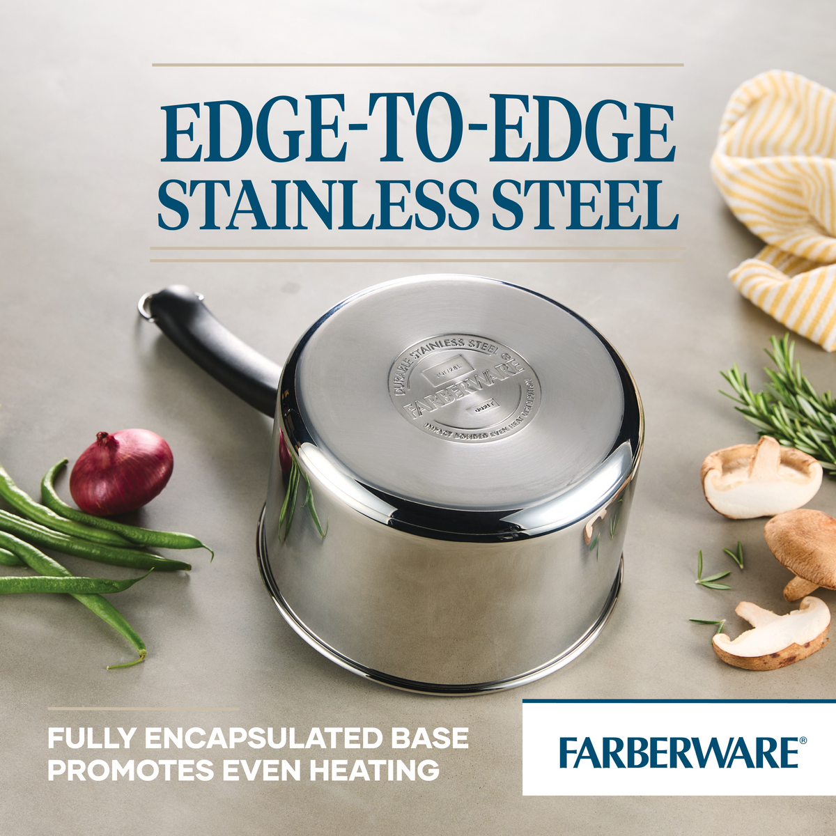 Brilliance 3-Quart Stainless Steel Saucepan