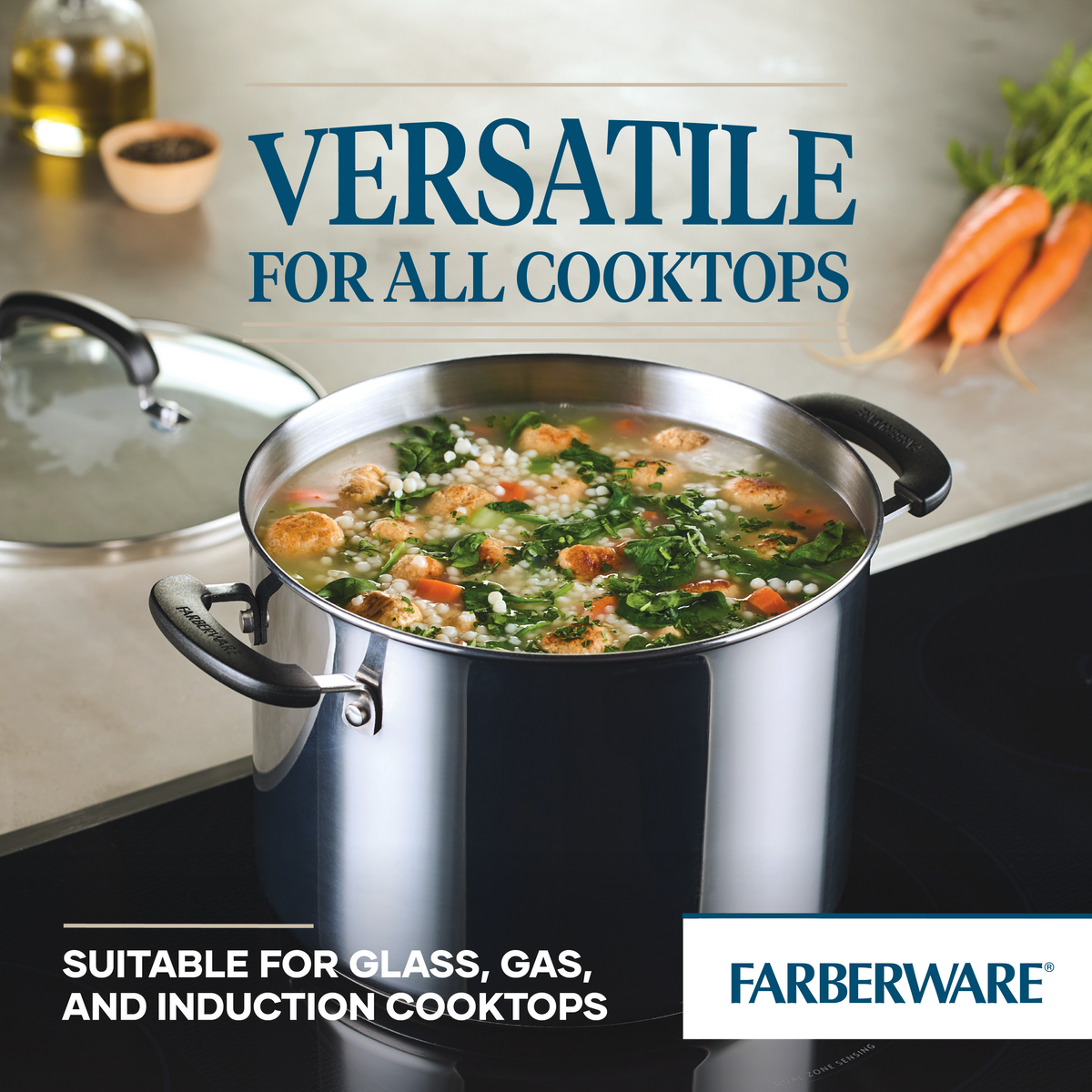 Brilliance 8-Quart Stainless Steel Stockpot