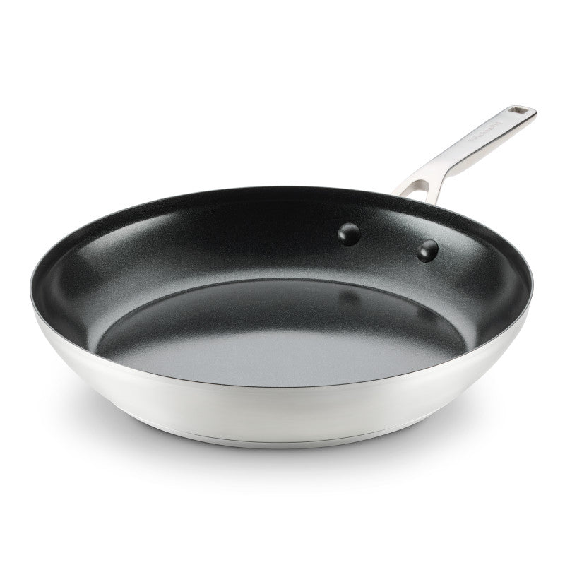 Stainless Steel 3-Ply Base Ceramic Nonstick 12-Inch Frying Pan