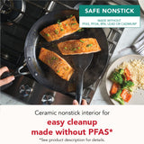 Stainless Steel 3-Ply Base Ceramic Nonstick 12-Inch Frying Pan