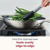 Stainless Steel 3-Ply Base Ceramic Nonstick 12-Inch Frying Pan