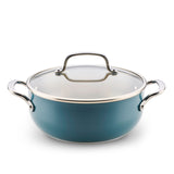Color-Finished Stainless Steel 3-Ply Base 4-Quart Casserole with Lid