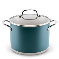 Color-Finished Stainless Steel 3-Ply Base 8-Quart Stockpot
