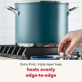 Color-Finished Stainless Steel 3-Ply Base 8-Quart Stockpot