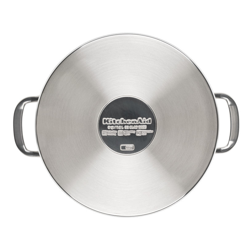 Color-Finished Stainless Steel 3-Ply Base 8-Quart Stockpot