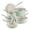 10-Piece Hard-Anodized Ceramic Induction Nonstick Cookware Set
