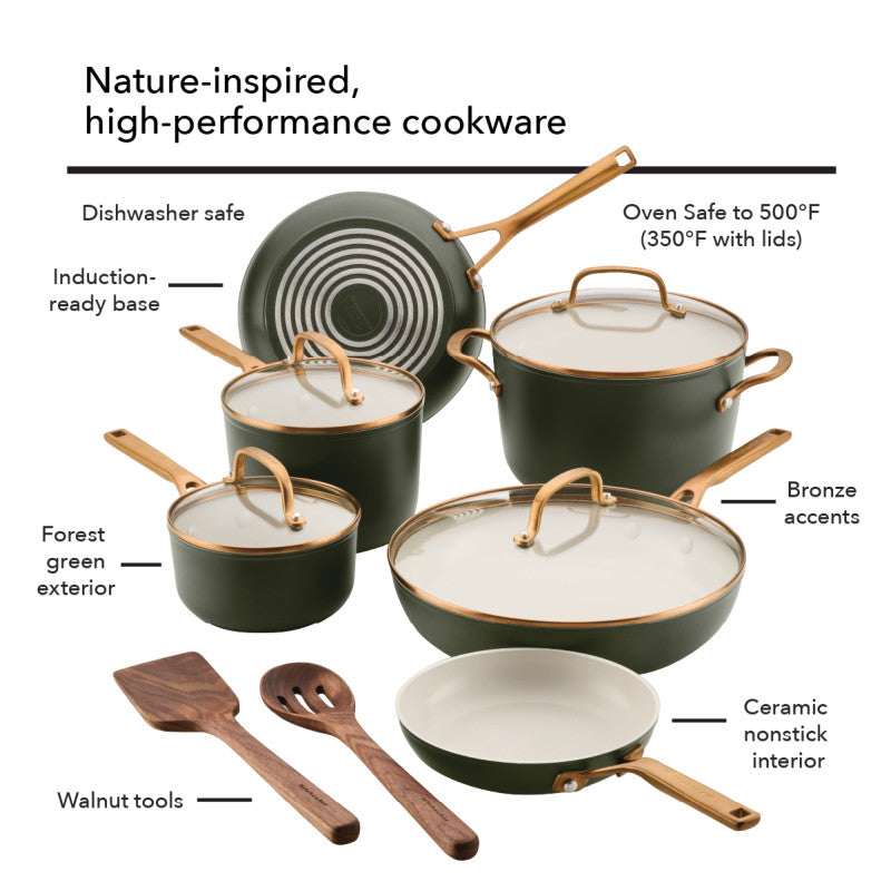 Design Series Evergreen 12-Piece Cookware Set