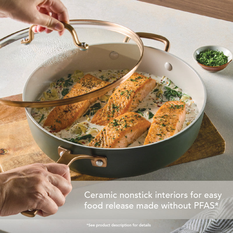 Design Series Evergreen 5-Quart Saute Pan with Lid