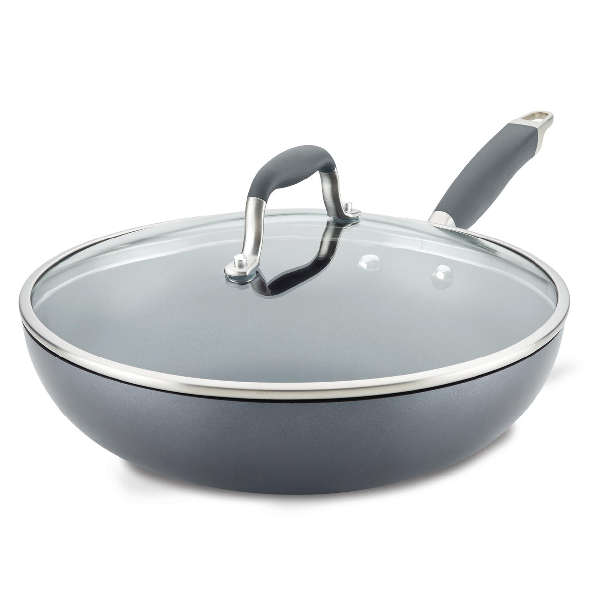 Moonstone 12-inch ultimate stir fry pan with glass lid