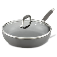 Moonstone 12-inch deep nonstick frying pan with glass lid