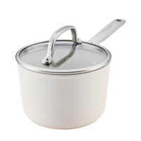 2-Quart Hard-Anodized Ceramic Induction Nonstick Saucepan with Lid