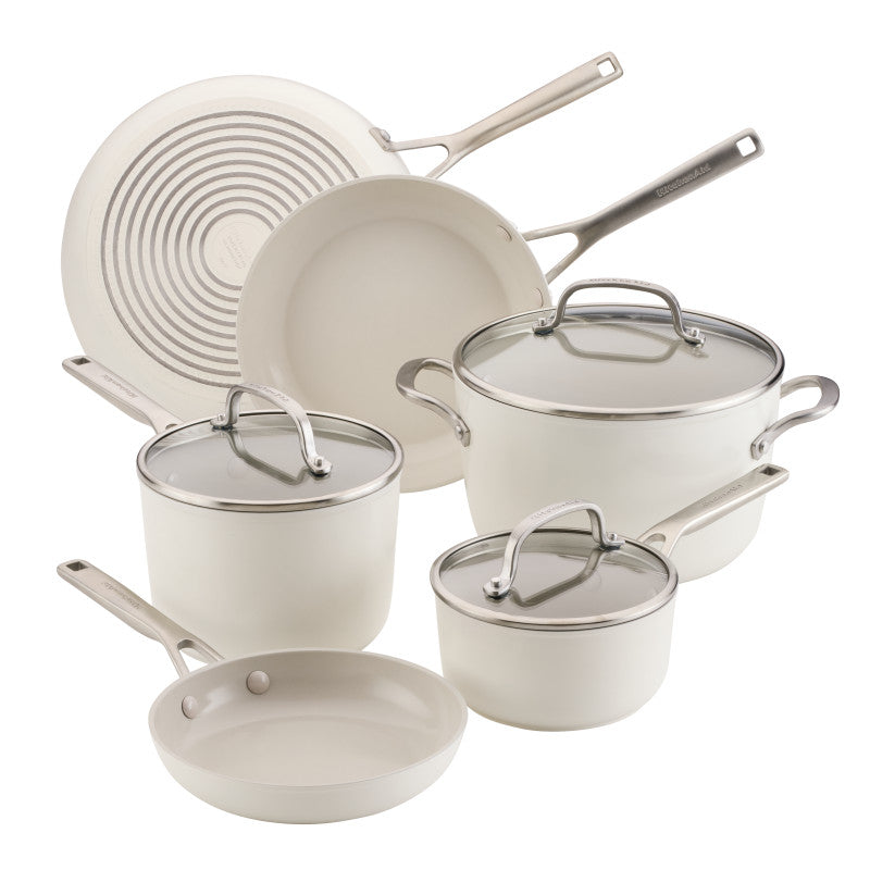 9-Piece Hard-Anodized Ceramic Induction Nonstick Cookware Set