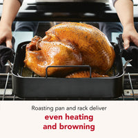 Hard-Anodized Roaster with Removable Nonstick Rack