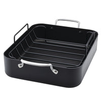 Hard-Anodized Roaster with Removable Nonstick Rack