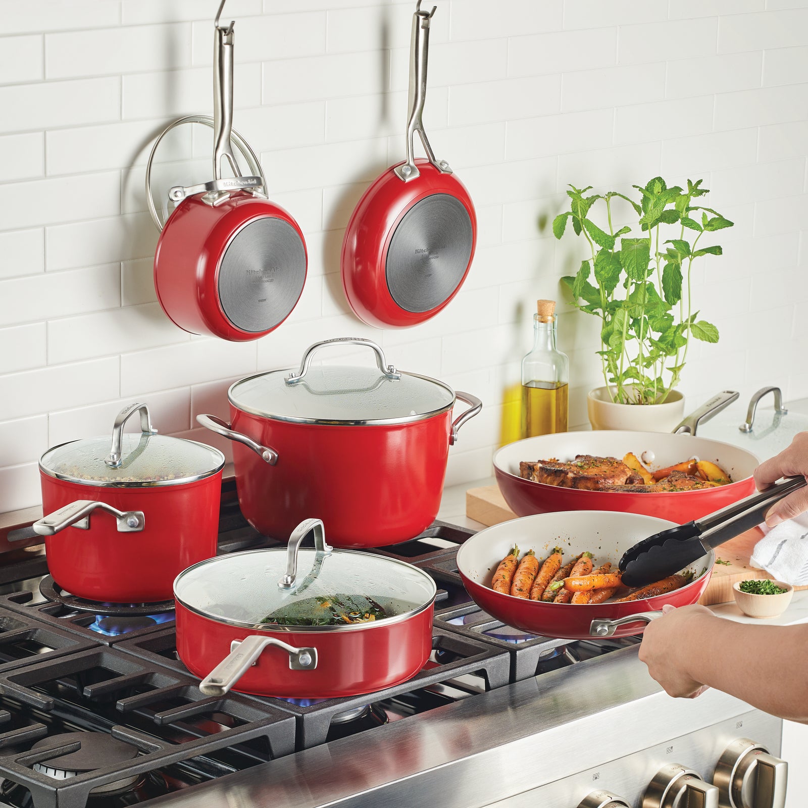 12-Piece Hard Anodized Ceramic Nonstick Cookware Set – PotsandPans