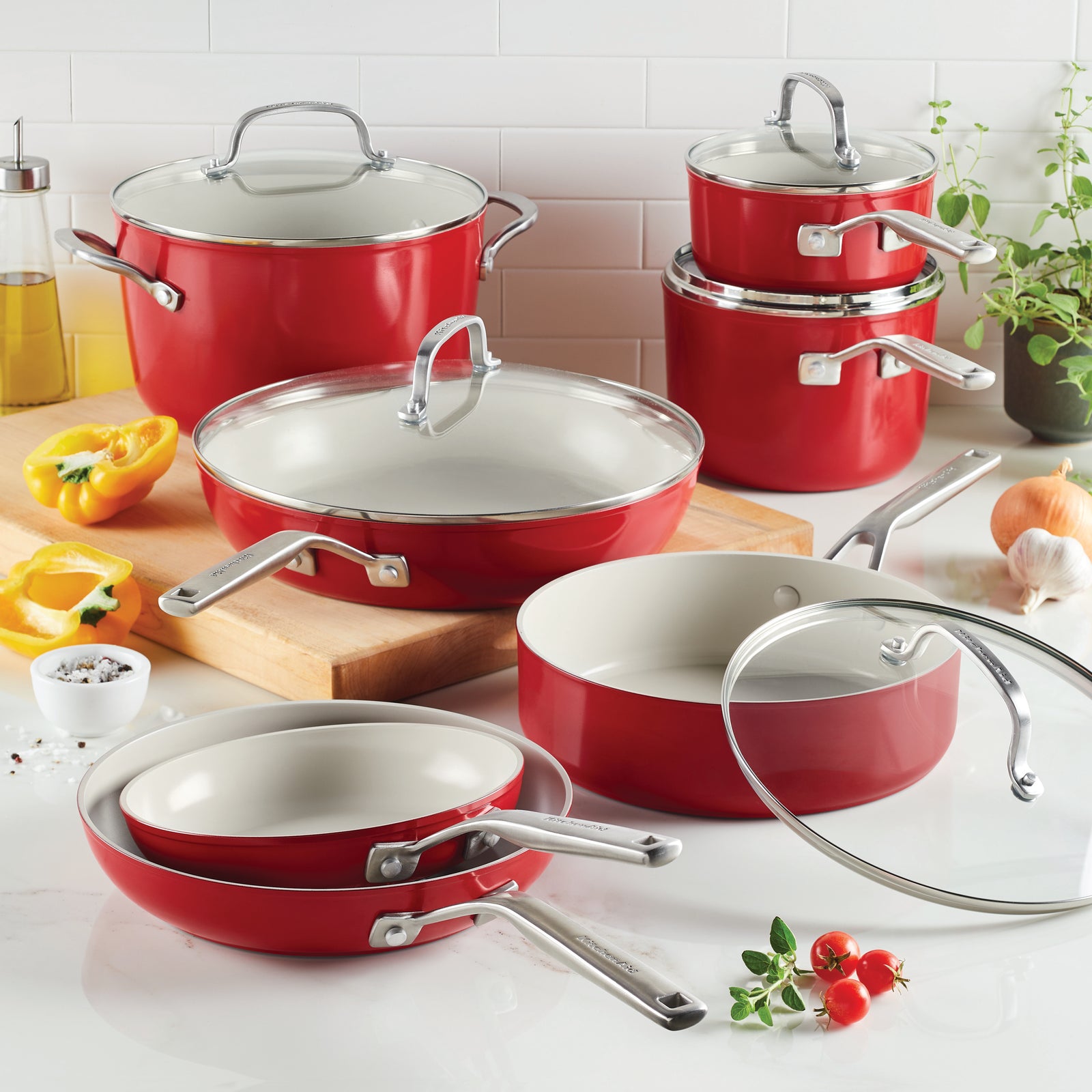 12-Piece Hard Anodized Ceramic Nonstick Cookware Set – PotsandPans