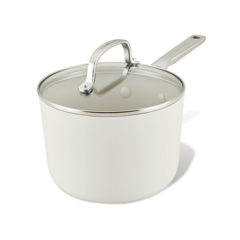 3-Quart Hard Anodized Ceramic Nonstick Sauce Pan