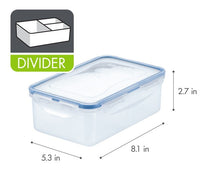 3-Piece 32-Oz. Divided Rectangular Food Storage Containers