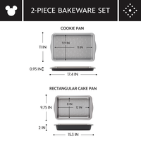 2-Piece Cake Pan and Cookie Pan Set