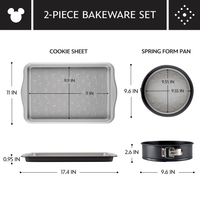 2-Piece Cookie Pan and Springform Pan Set