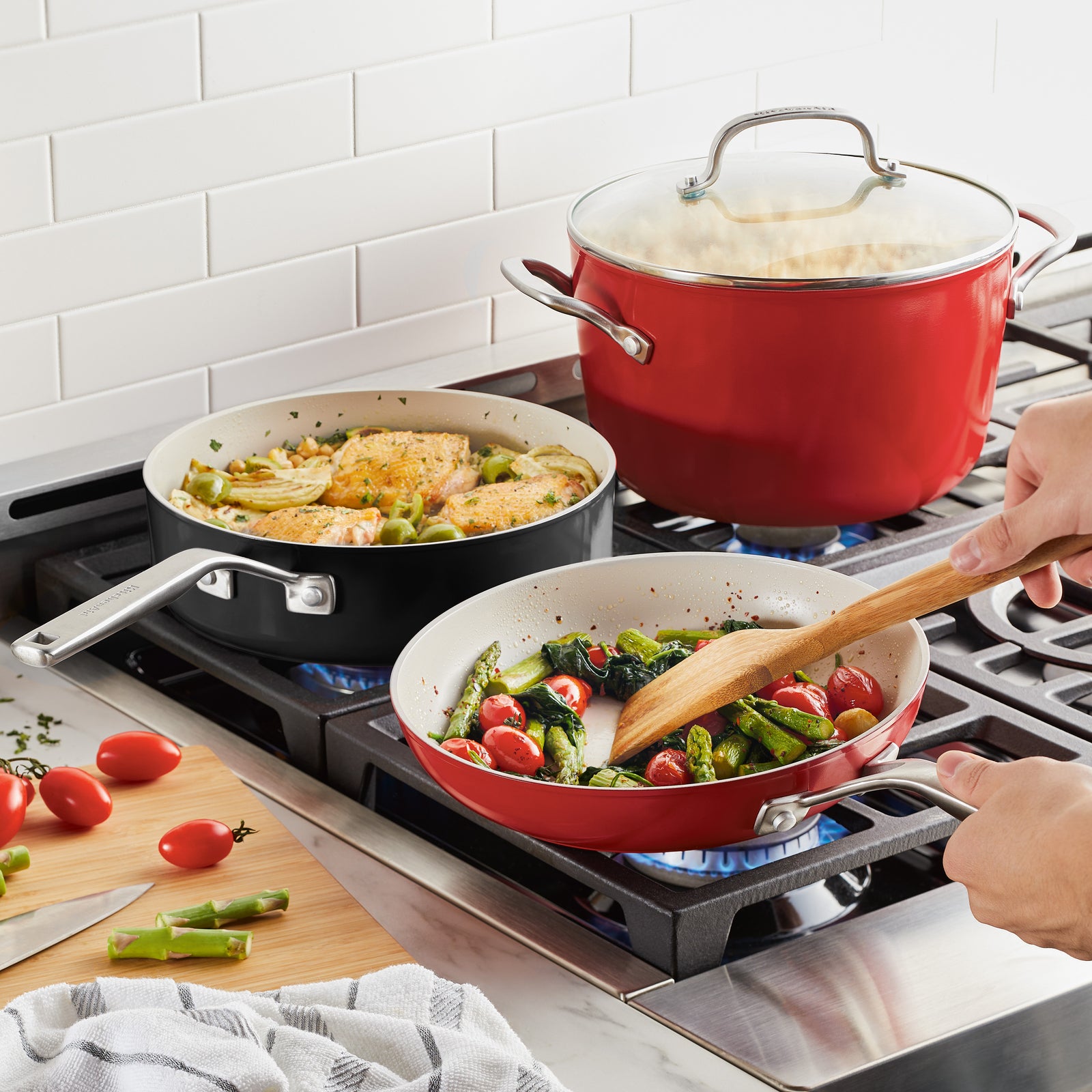 12-Piece Hard Anodized Ceramic Nonstick Cookware Set – PotsandPans