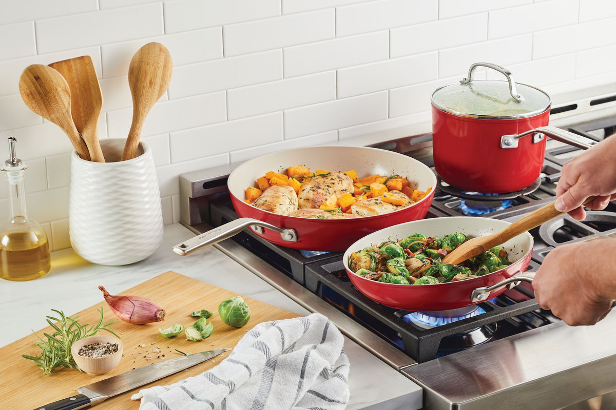 Empire Collection Cookware Hard-Anodized Ceramic Nonstick 10-Piece Cookware Set – PotsandPans