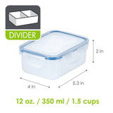 Set of 6-12-Oz. Divided Rectangular Food Storage Containers