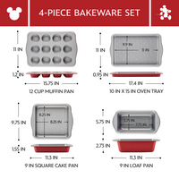 4-Piece Nonstick Bakeware Set
