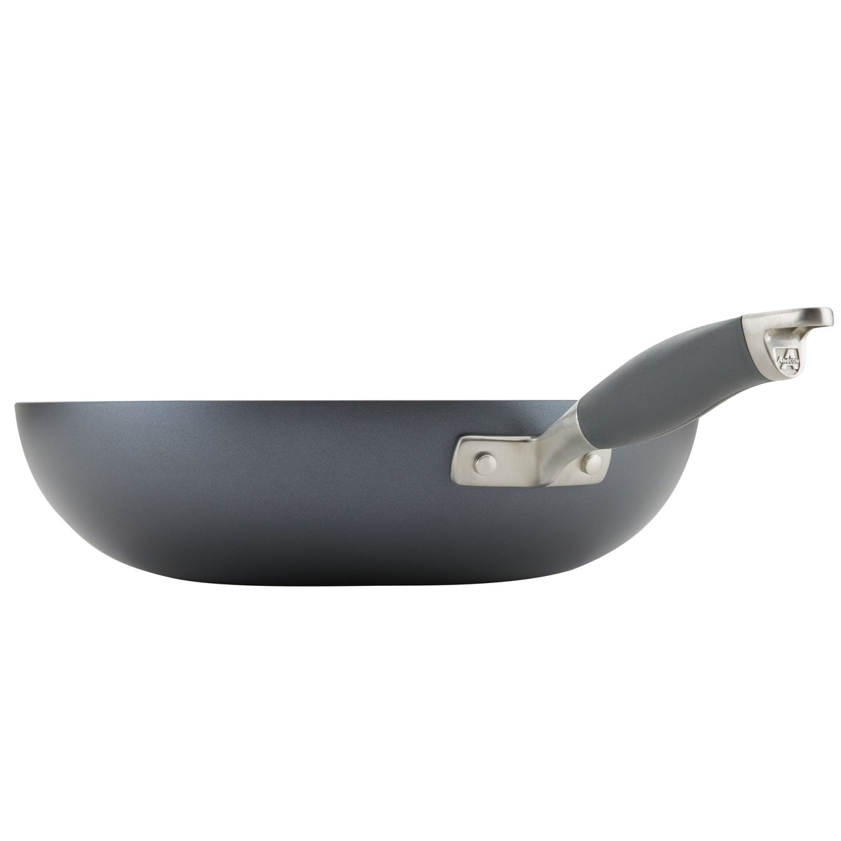 Side view of the moonstone 12-inch stir fry pan