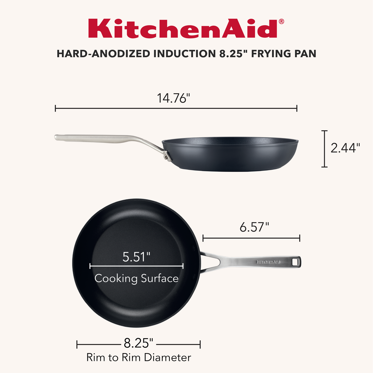 Hard-Anodized Induction 2-Piece Nonstick Frying Pan Set
