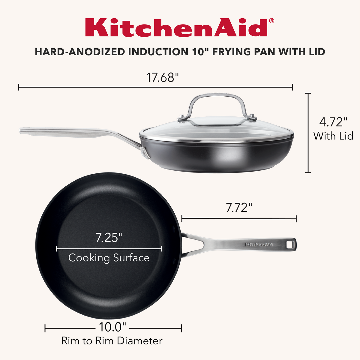 Hard-Anodized Induction 2-Piece Nonstick Frying Pan Set