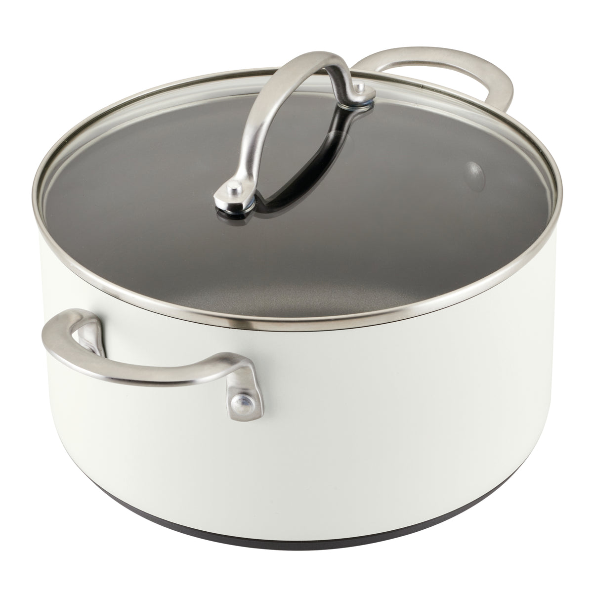 9-Piece Hard Anodized Nonstick Cookware | Cream