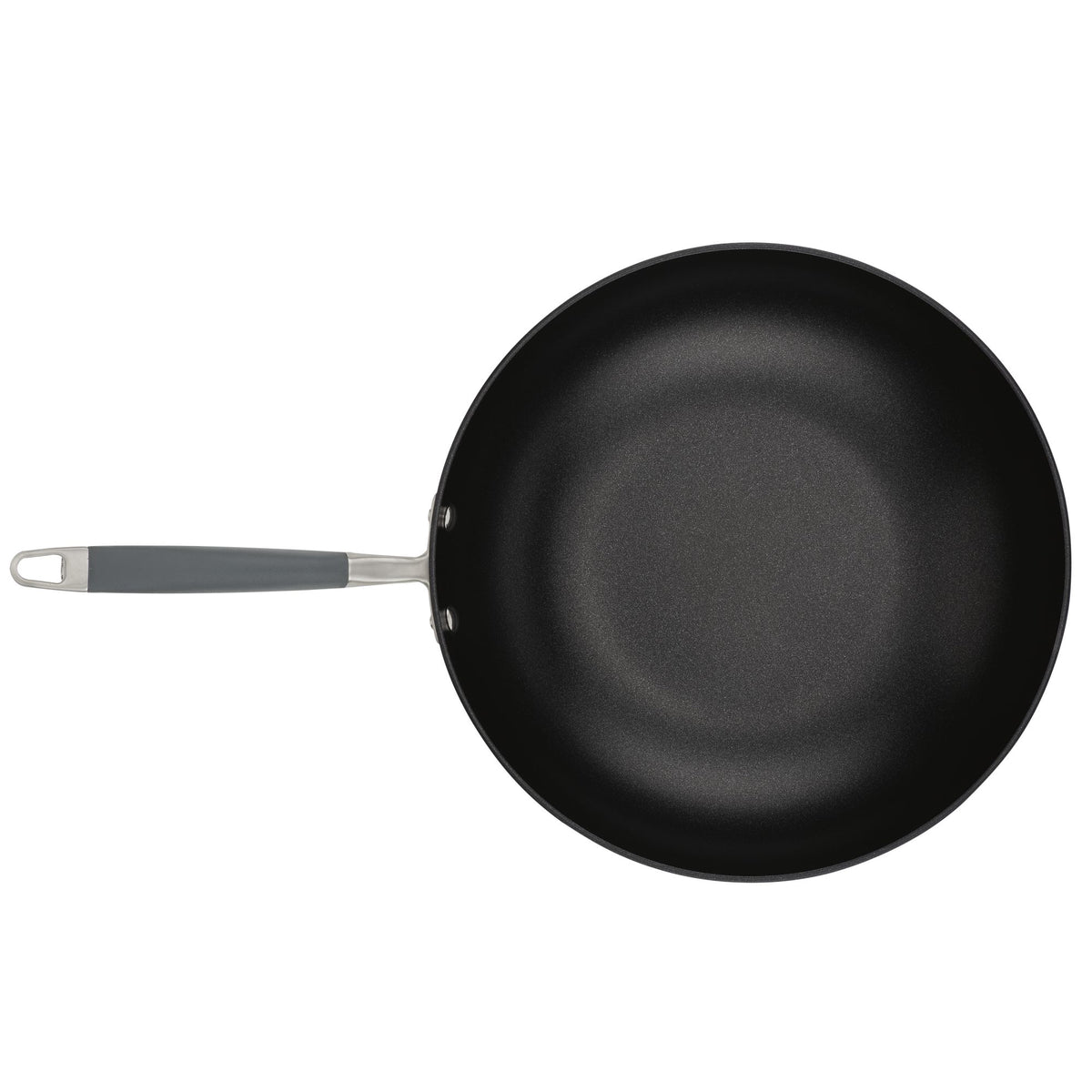 Top view of the moonstone 12-inch stir fry pan, showing its nonstick interior