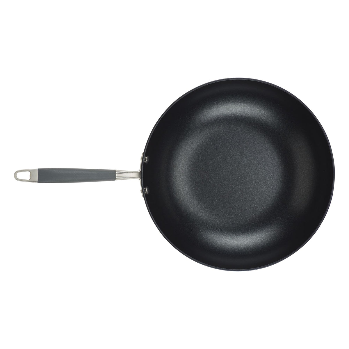 Top view of the moonstone 12-inch ultimate stir fry pan, showing its nonstick interior
