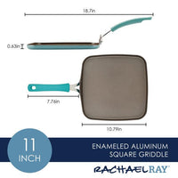 Cook + Create 11-Inch Nonstick Square Griddle Pan