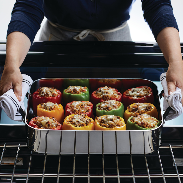 5-Ply Clad Stainless Steel Roaster with Removable Rack