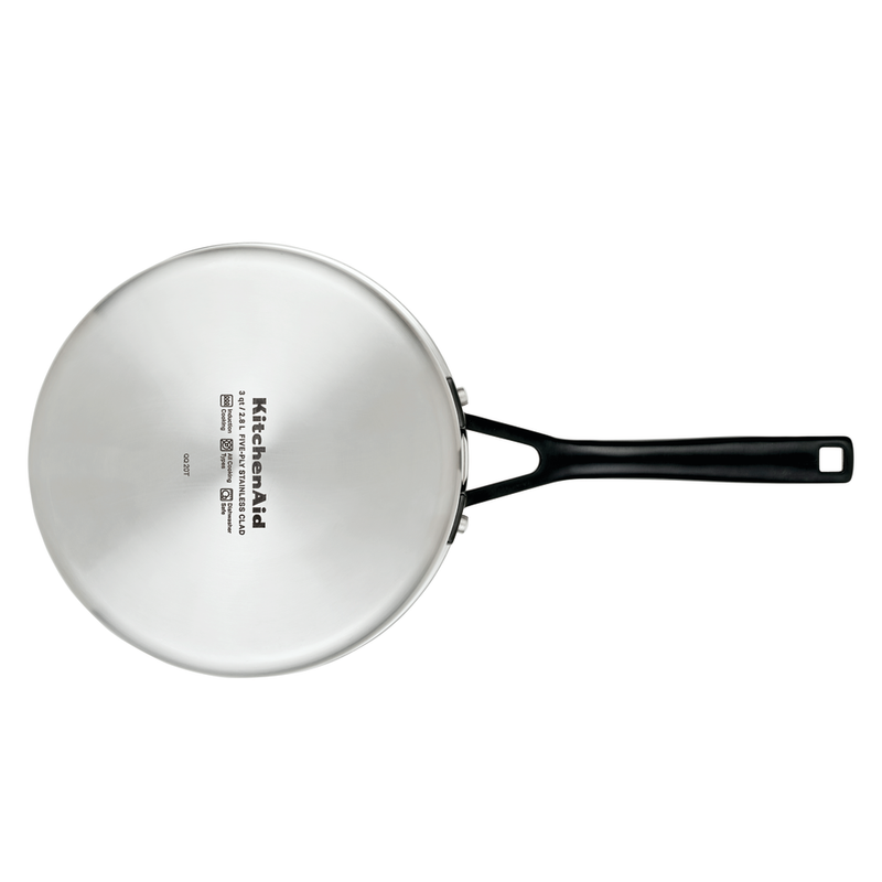 5-Ply Clad Stainless Steel 3-Quart Saucepan with Lid